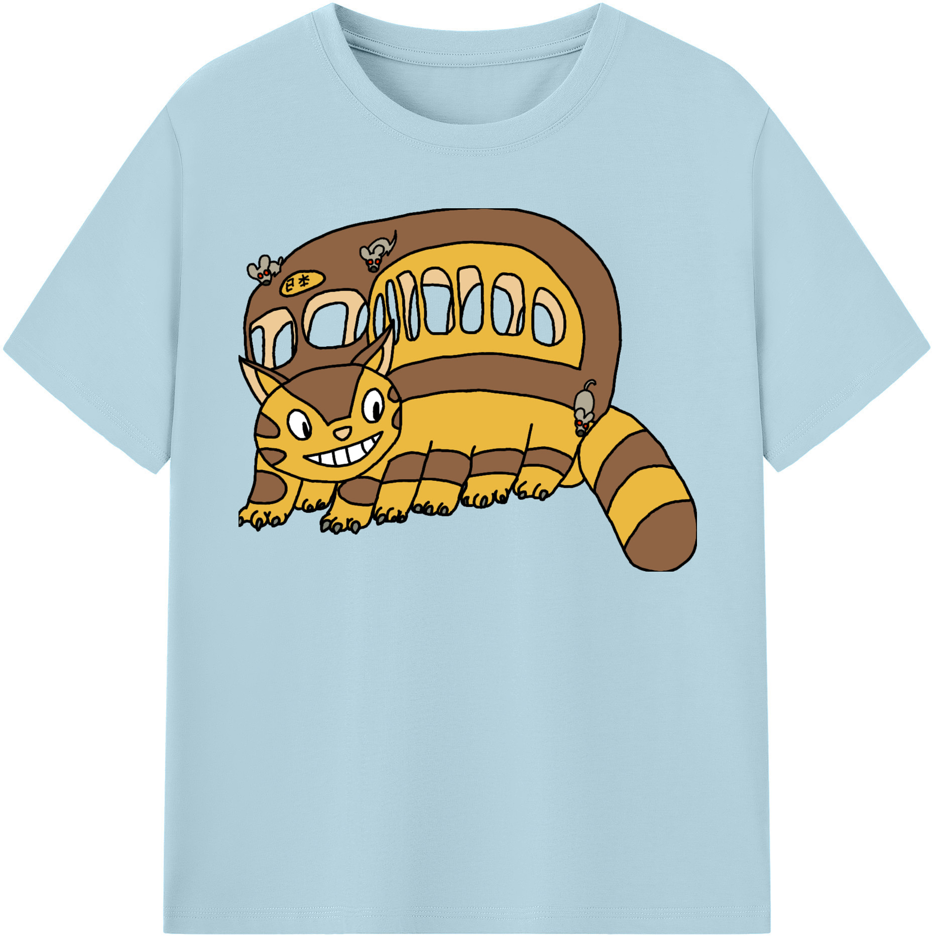 （画像用） となりのトトロ 草壁メイ 草壁サツキ My Neighbor Totoro Satsuki Kusakabe Mei Kusakabe 綿100％半袖Tシャツ（フロントプリント）